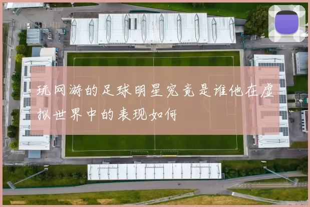 玩网游的足球明星究竟是谁他在虚拟世界中的表现如何