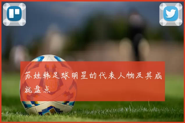 苏姓韩足球明星的代表人物及其成就盘点
