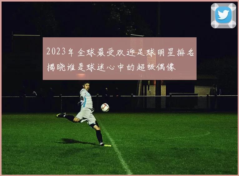 2023年全球最受欢迎足球明星排名揭晓谁是球迷心中的超级偶像