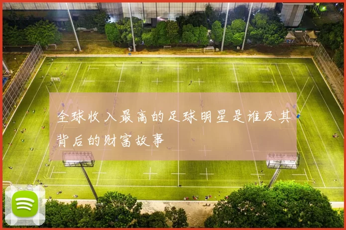 全球收入最高的足球明星是谁及其背后的财富故事
